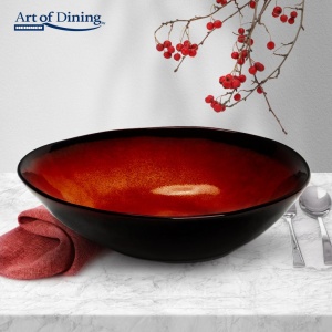 BOL OVAL CERAMICA 20 CM, VULCANO - Img 2