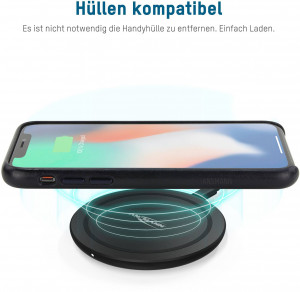 Incarcator Wireless Fast Charger 15 W Ansmann, iPhone, Samsung, Huawei - Img 10
