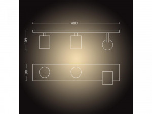 RUNNER HUE BAR/TUBE BLACK 3X5W 230V - Img 4