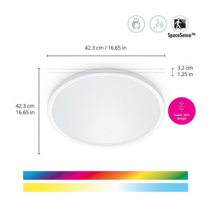 SUPERSLIM WIZ CEILING 22W W 22-65K RGB - Img 3