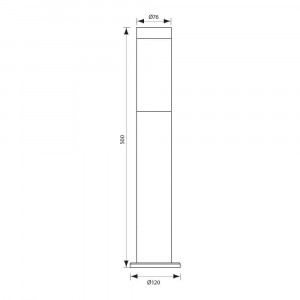 TOKYO/SS 1XE27 BK IP44 VIVALUX - Img 2
