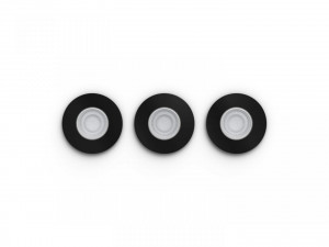 XAMENTO HUE RECESSED BLACK 3X5.7W - Img 1