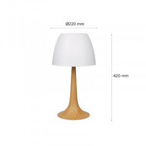 2074 TABLE LIGHT Е27 WHITE - Img 1