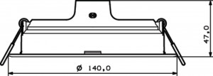 59464 MESON 125 12.5W 30K WH RECESSED - Img 3