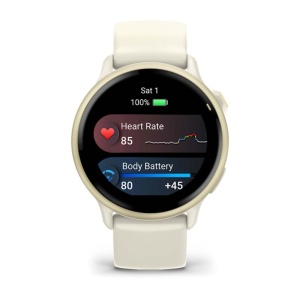 Ceas Garmin vívoactive 6 Bone/Lunar Gold - Img 13
