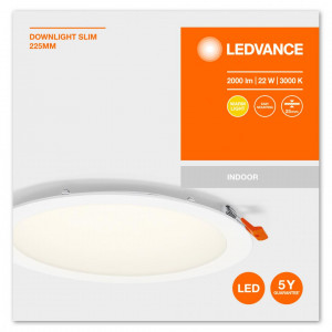 DL SLIM 225MM 22W 3000K 230V WT LEDV - Img 1