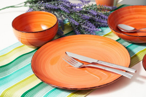 FARFURIE INTINSA CERAM 27CM, GALA ORANGE - Img 3