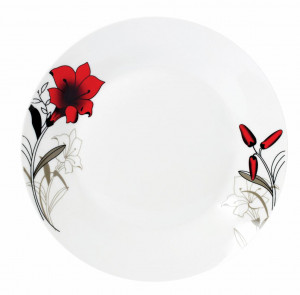 FARFURIE INTINSA PORT. 23CM, RED FLOWERS - Img 2