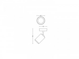 FUGATO SINGLE SPOT WHITE 1X5.7W 240V - Img 3