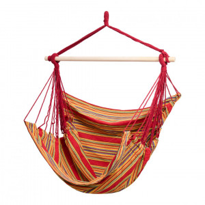 HR HAMAC SUSPENDAT RED&BROWN 120X150CM - Img 2