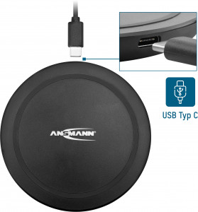 Incarcator Wireless Fast Charger 15 W Ansmann, iPhone, Samsung, Huawei - Img 11