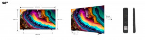 LED TV 4K 98''(249cm) 144Hz TCL 98P745 - Img 11
