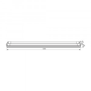 POLO LED T8 2x18W CL 4000K VIVALUX - Img 2