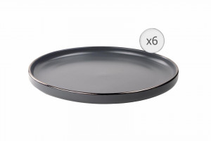 SET 6 F.INTINSE,CERAMICA 27 CM, CALYPSO - Img 1