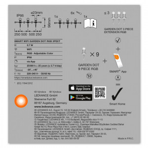 SMART WIFI GARDEN DOT RGB 3PEXT LEDV - Img 5