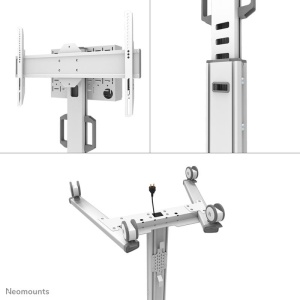 Stand podea mobil NM MUp 37-75" 70kg alb - Img 17