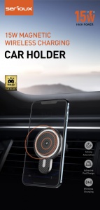 SUPORT AUTO SERIOUX WIRELESS 15W CH02W - Img 16