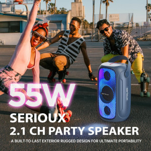 BOXA PORTABILA SERIOUX PARTYBOOM 55W - Img 3