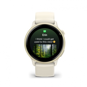 Ceas Garmin vívoactive 6 Bone/Lunar Gold - Img 4