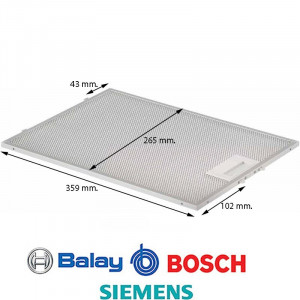 Filtru metalic hota Bosch - Img 2
