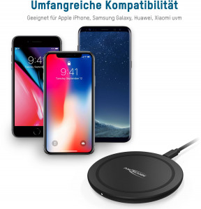 Incarcator Wireless Fast Charger 15 W Ansmann, iPhone, Samsung, Huawei - Img 12