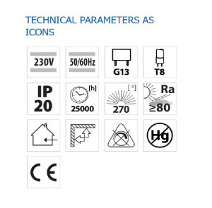 POLO LED T8 2x18W CL 4000K VIVALUX - Img 3