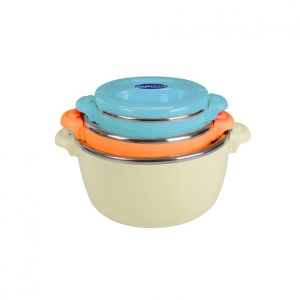 SET 3CASEROLE TERMICE 2+4+6L,BELLY BEIGE - Img 7