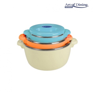 SET 3CASEROLE TERMICE 2+4+6L,BELLY BEIGE - Img 11