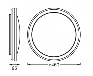 SMART WIFI ORBIS CIRCLE460 RGBTW BKLEDV - Img 2