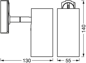 TRACKLIGHT SPOT CYLINDER WT GU10 LEDV - Img 3