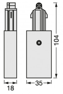TRACKLIGHT SUPPLY CONNECTOR WT LEDV - Img 3
