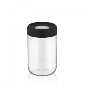 BORCAN DEPOZ.STICLA CU CAPAC,660ML NEGRU - Img 1