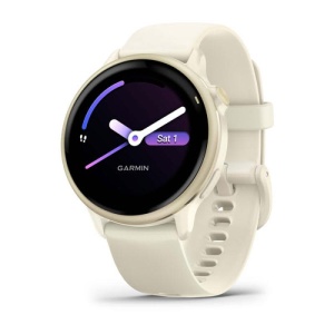 Ceas Garmin vívoactive 6 Bone/Lunar Gold - Img 5
