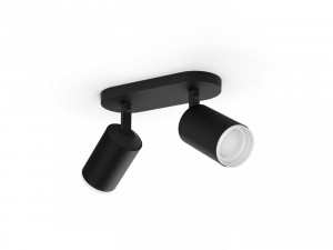 FUGATO PLATE/SPIRAL BLACK 2X5.7W 240V - Img 2
