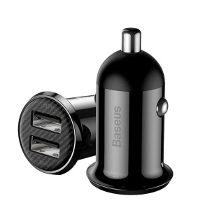 Incarcator auto Baseus Grain Pro, black - Img 3