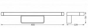 ORBIS DISC BAR 40CM CLICKCCT IP44BKLEDV - Img 3