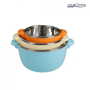 SET 3 CASEROLE TERMICE 2+4+6L,BELLY BLUE - Img 19