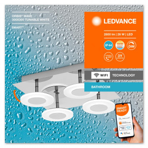 SMART WIFI ORBIS WAVE300SQ IP44TWCRLEDV - Img 1