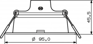59444 MESON 080 5.5W 40K WH RECESSED - Img 4