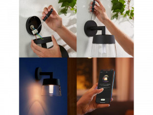ATTRACT HUE WACA EU WALL LANTERN BLACK 1 - Img 2