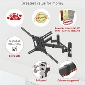 Barkan TV Mount 2 brate 13"- 90" 60Kg - Img 5