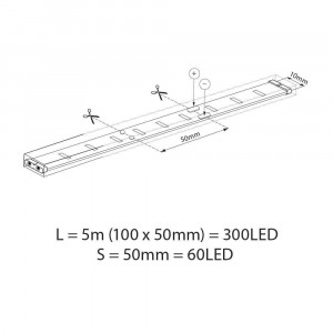 RGB BAGRA DJ LED 60 36W, 5M SET VIVALUX - Img 2