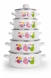 SET GATIT 10 PIESE EMAILAT, FABIANA - Img 2