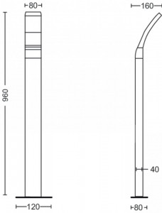 SPLAY POST ANTHRACITE 12W 27K HV - Img 2