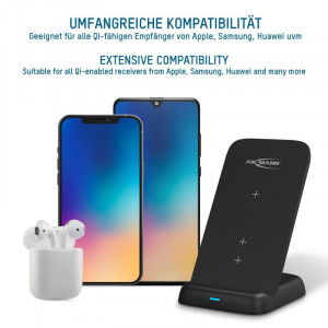Statie de incarcare ANSMANN Qi 15W verticala - incarcator wireless - incarcator cu inductie - Img 5