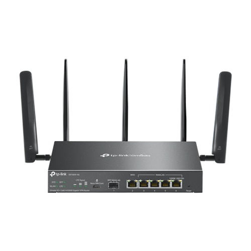 Router 4G+, Wi-Fi 6, AX3000, Nano SIM, 1 x SFP Gigabit, 5 x RJ45 Gigabit - TP-Link Omada ER706W-4G