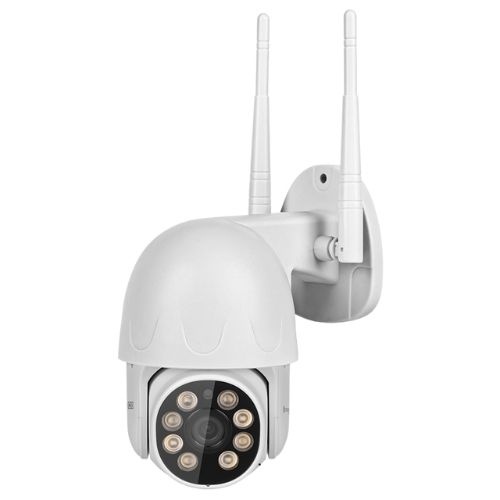 Camera IP WiFi PTZ exterioara KrugerMatz CONNECT C30, 5MP, Infrarosu 10m, Audio Bidirectional, POE, lentila 2.8mm, IP66