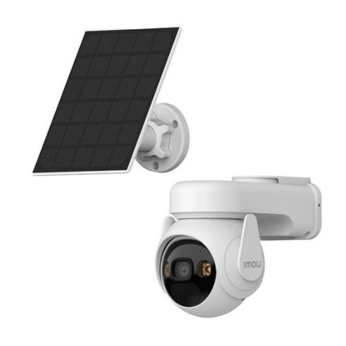 Camera Wi-Fi Imou Cell PT Lite cu panou solar, 3MP, baterie, Auto Tracking, audio, PIR, alarma, IPC-K9ECP-3T0WE/FSP12-TYPEC