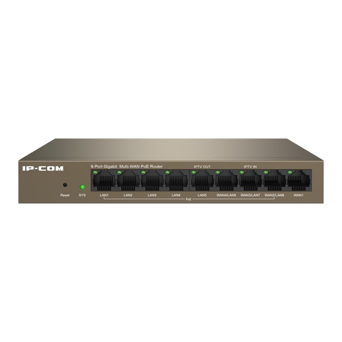 Router 8 porturi Gigabit PoE+, 95W, 1 port RJ45, Management - IP-COM M20-8G-PoE