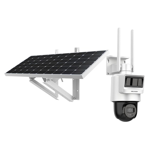 Camera PT IP, 4MP, 4G, 2.8mm, IR 30m, Audio, PIR+Radar, Panou solar, Acumulator - Hikvision DS-2DE2C400IWG-K-4G-C09S20-2.8mm
